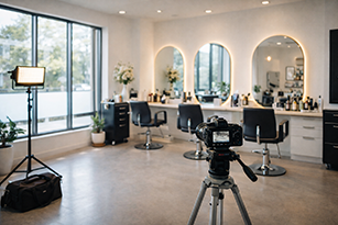 Friseursalon mieten für Film
