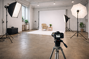 Mietstudio für Dreharbeiten